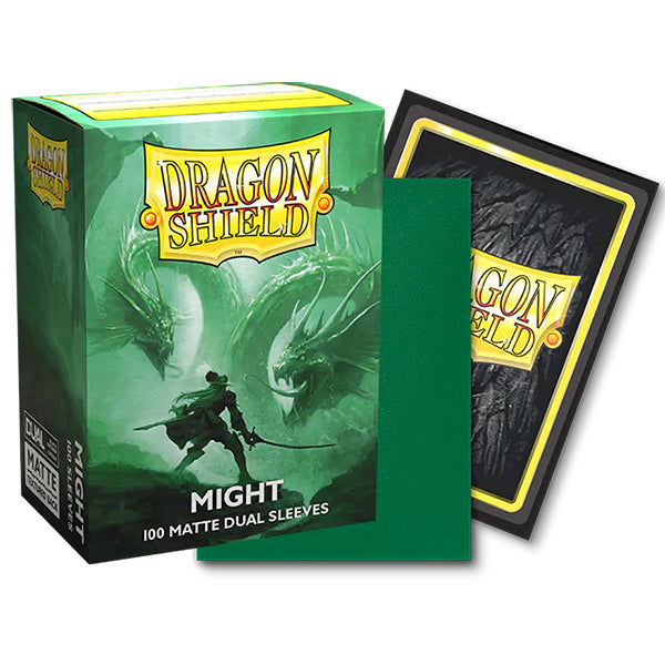 Dragon Shield - Dual Matte Standard Size Sleeves 100pk - Might Green