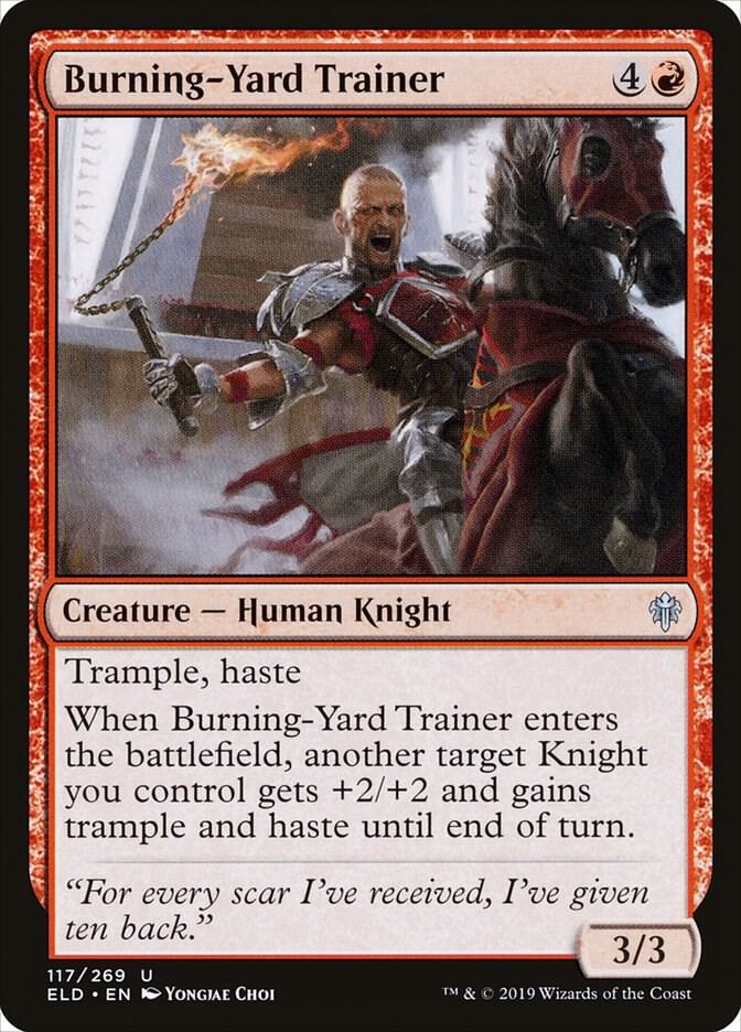 Burning-Yard Trainer - 117 Normal - Throne of Eldraine