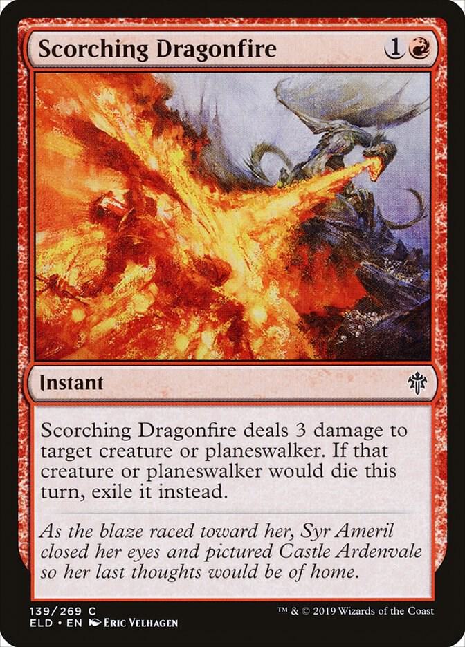 Scorching Dragonfire - 139 Normal - Throne of Eldraine