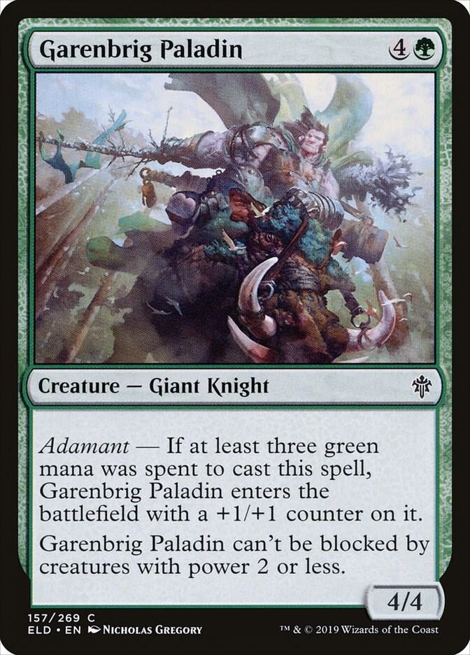 Garenbrig Paladin - 157 Normal - Throne of Eldraine