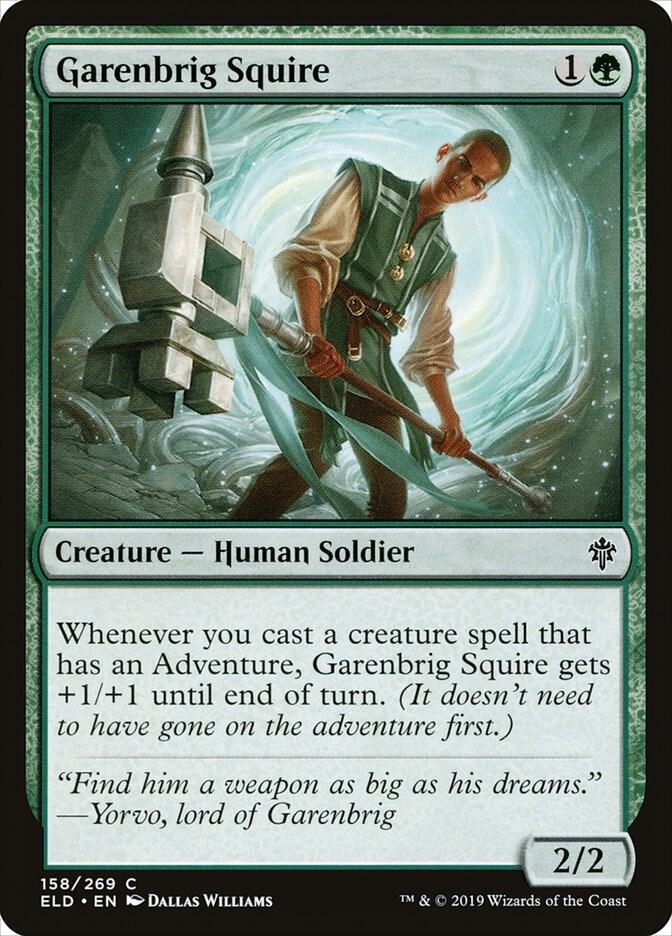 Garenbrig Squire - 158 Normal - Throne of Eldraine