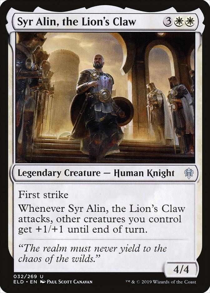 Syr Alin, the Lion's Claw - 32 Normal - Throne of Eldraine