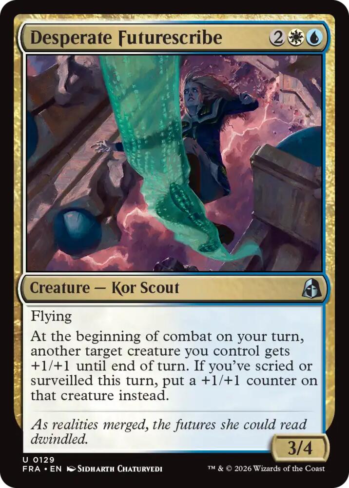 Desperate Futurescribe - 129 Foil - Reality Fracture