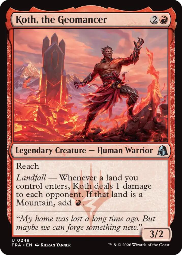 Koth, the Geomancer - 248 Foil - Reality Fracture