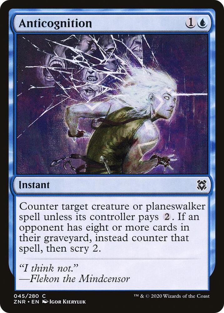 Anticognition - 45 Normal - Zendikar Rising