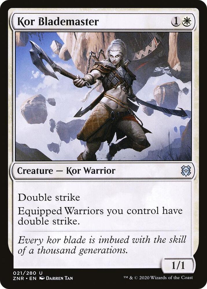 Kor Blademaster - 21 Normal - Zendikar Rising