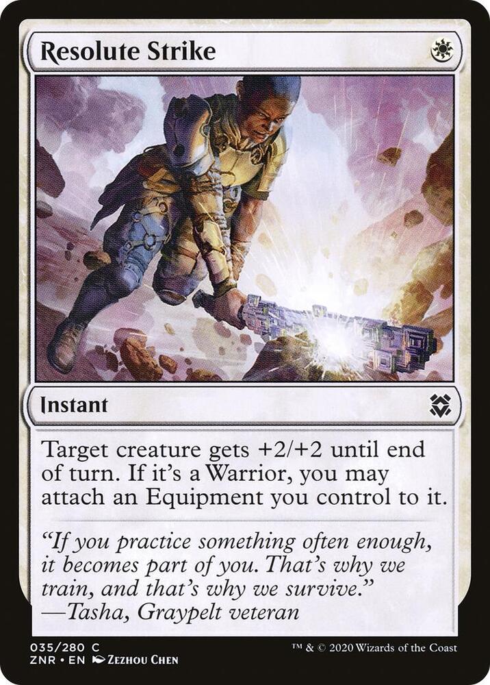 Resolute Strike - 35 Normal - Zendikar Rising