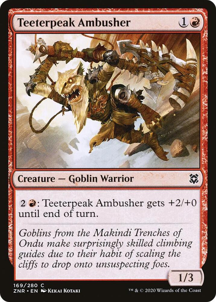 Teeterpeak Ambusher - 169 Normal - Zendikar Rising