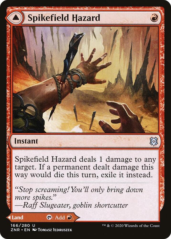 Spikefield Hazard - 166 Normal - Zendikar Rising