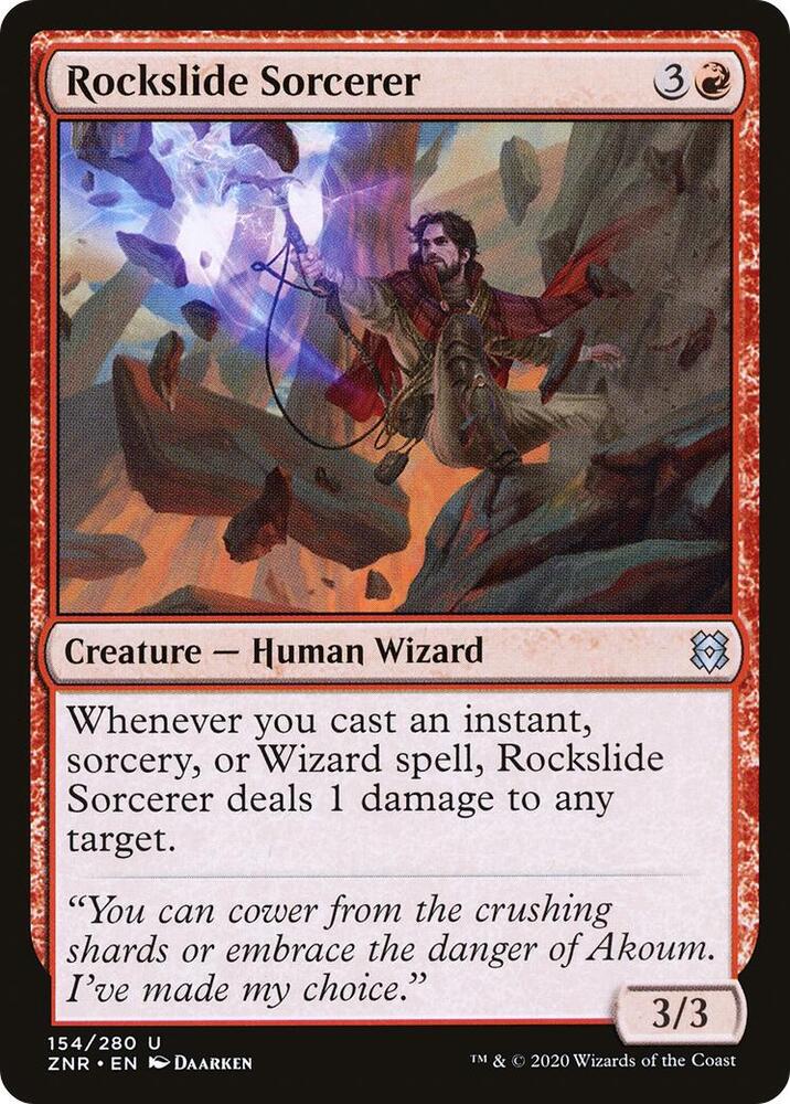 Rockslide Sorcerer - 154 Normal - Zendikar Rising