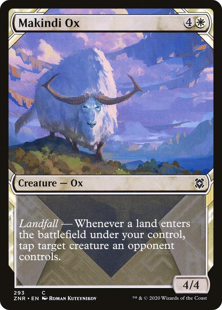Makindi Ox (Showcase) - 293 Normal - Zendikar Rising