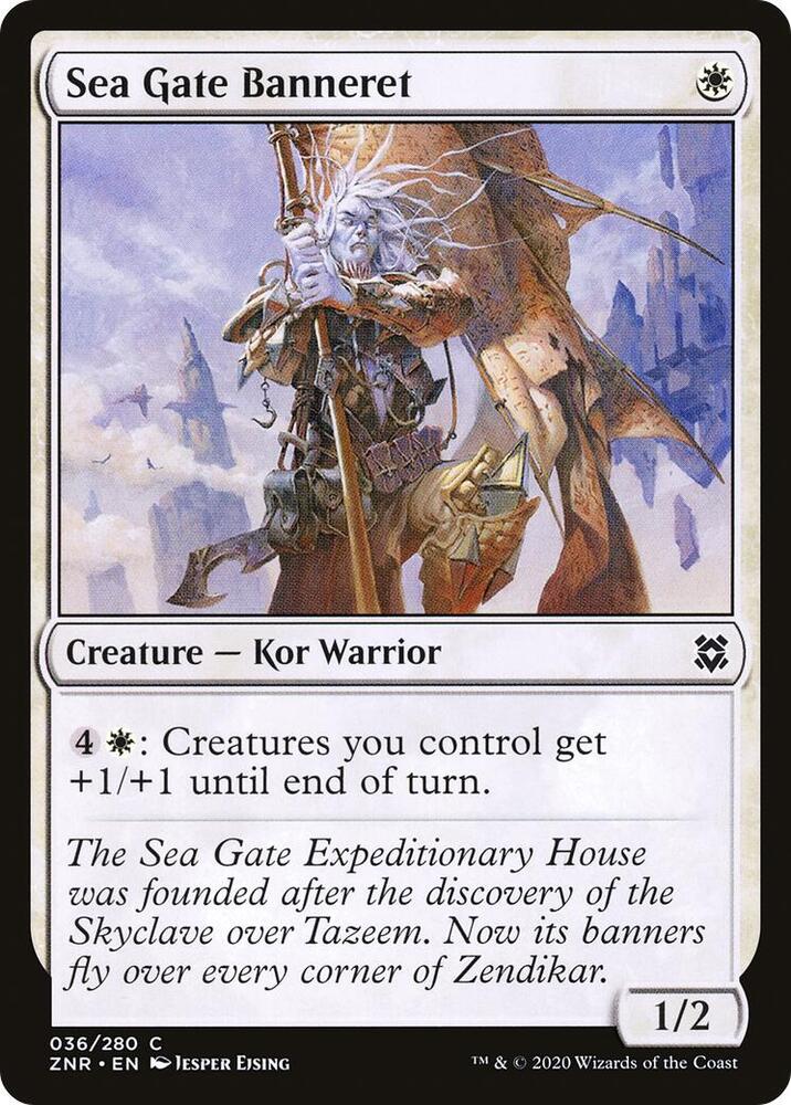 Sea Gate Banneret - 36 Foil - Zendikar Rising