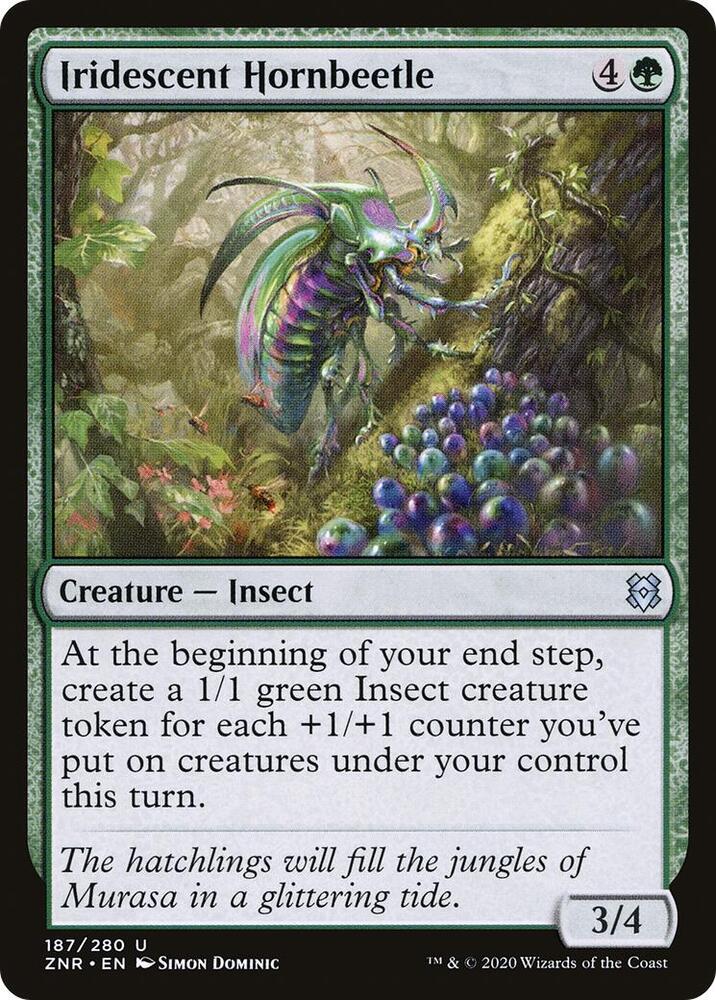 Iridescent Hornbeetle - 187 Normal - Zendikar Rising