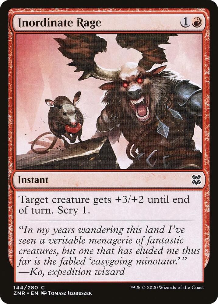 Inordinate Rage - 144 Normal - Zendikar Rising