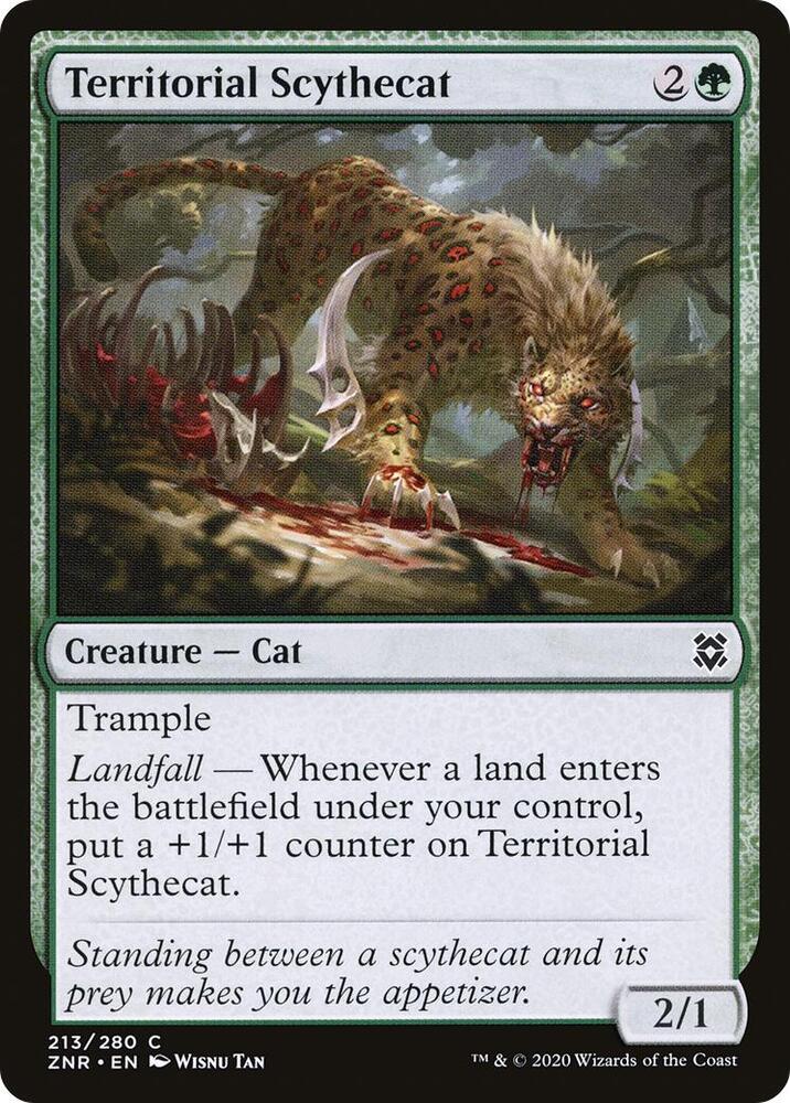 Territorial Scythecat - 213 Normal - Zendikar Rising