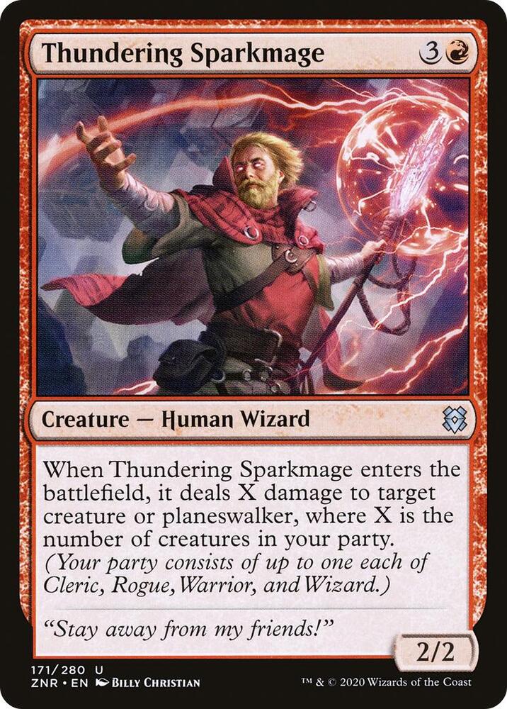 Thundering Sparkmage - 171 Normal - Zendikar Rising