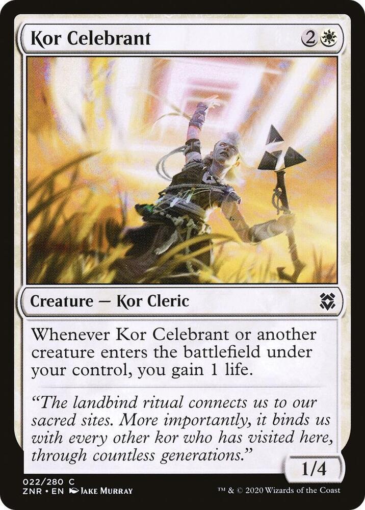 Kor Celebrant - 22 Normal - Zendikar Rising