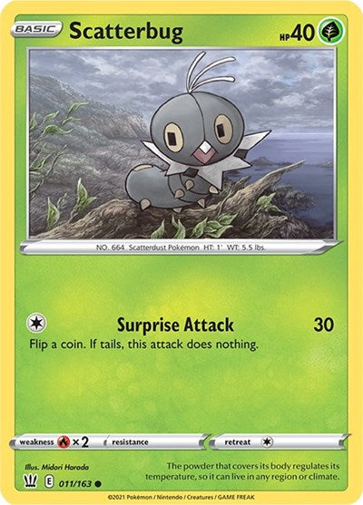 Scatterbug - 011/163 Normal - SWSH05: Battle Styles