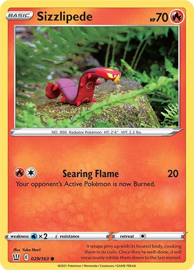 Sizzlipede - 029/163 Normal - SWSH05: Battle Styles