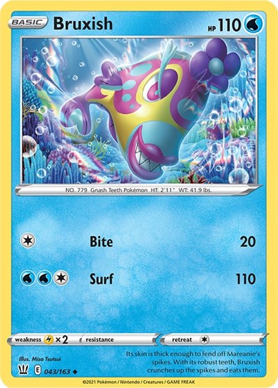 Bruxish - 043/163 Normal - SWSH05: Battle Styles