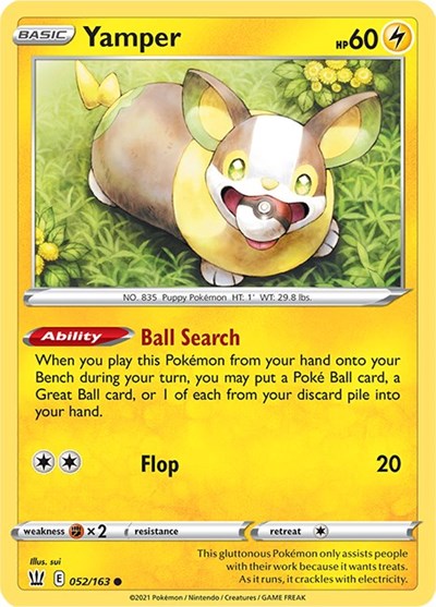 Yamper - 052/163 Normal - SWSH05: Battle Styles