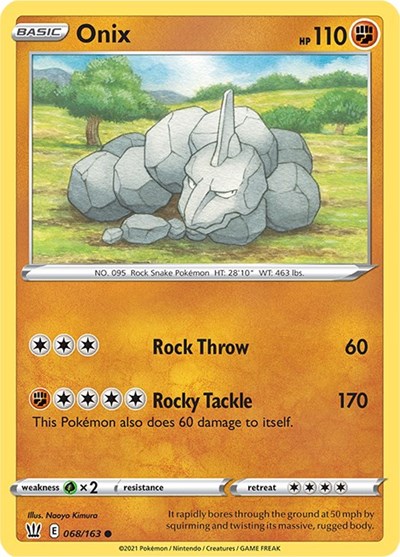 Onix - 068/163 Normal - SWSH05: Battle Styles