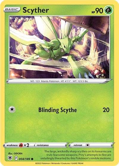 Scyther (004) - 004/189 Normal - SWSH10: Astral Radiance