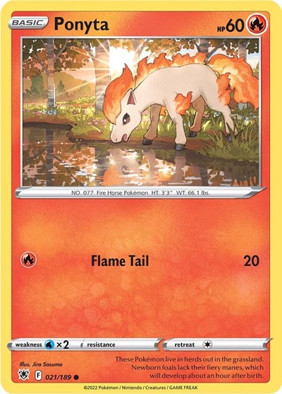 Ponyta - 021/189 Normal - SWSH10: Astral Radiance