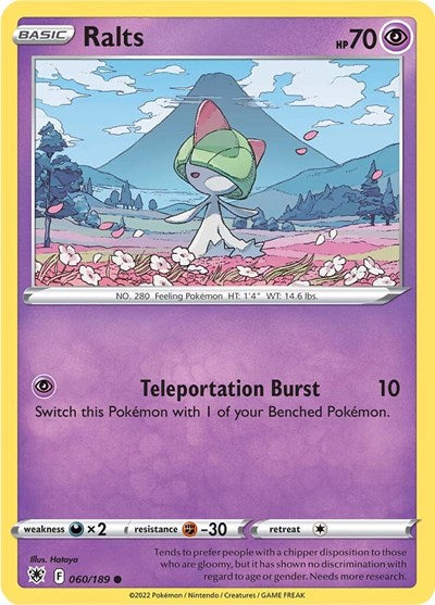 Ralts - 060/189 Normal - SWSH10: Astral Radiance