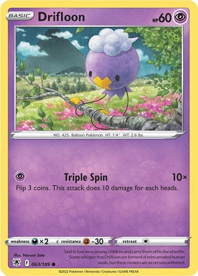 Drifloon - 063/189 Normal - SWSH10: Astral Radiance