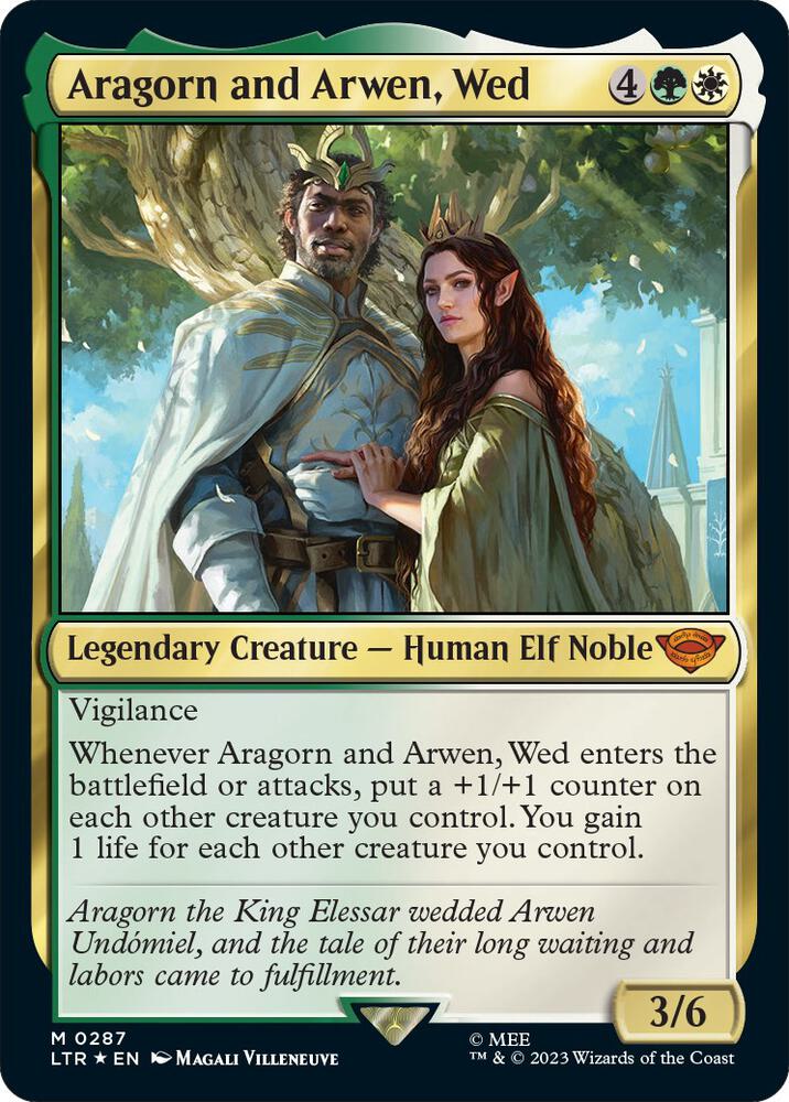 Aragorn and Arwen, Wed - 287 Foil - Universes Beyond: The Lord of the Rings: Tales of Middle-earth
