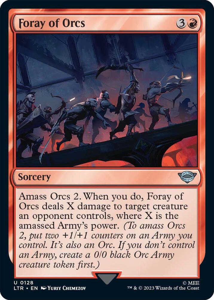 Foray of Orcs - 128 Normal - Universes Beyond: The Lord of the Rings: Tales of Middle-earth
