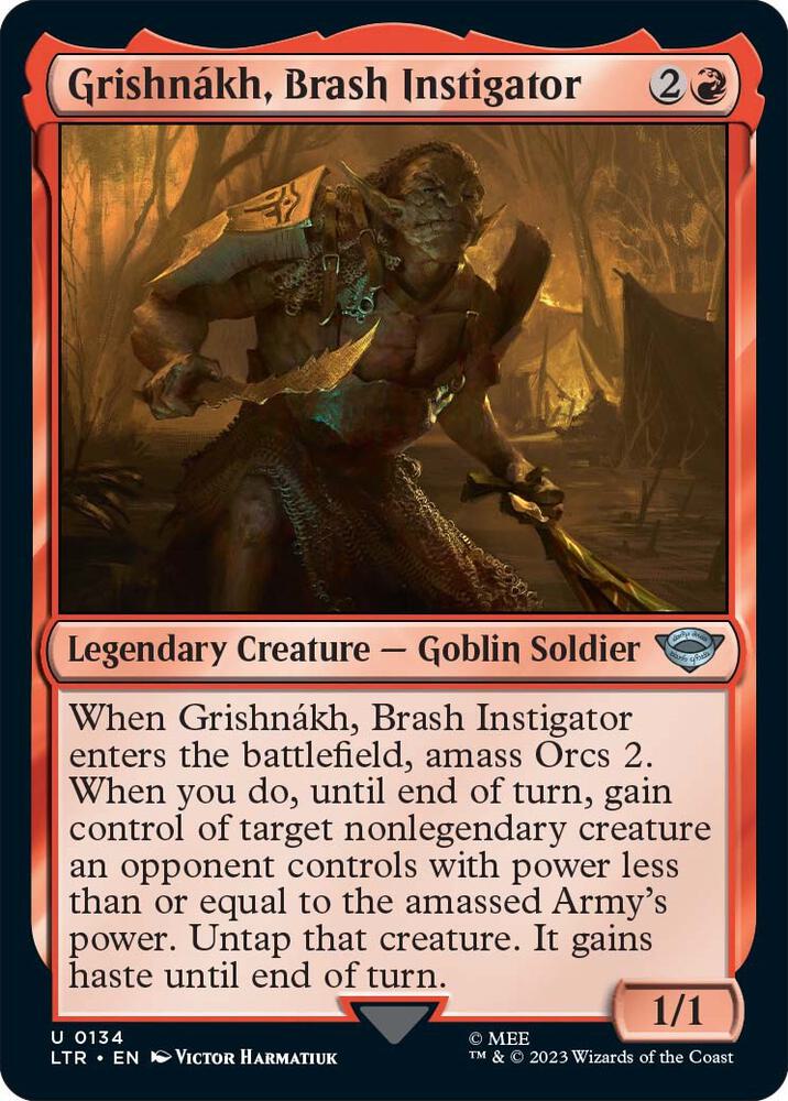 Grishnakh, Brash Instigator - 134 Normal - Universes Beyond: The Lord of the Rings: Tales of Middle-earth