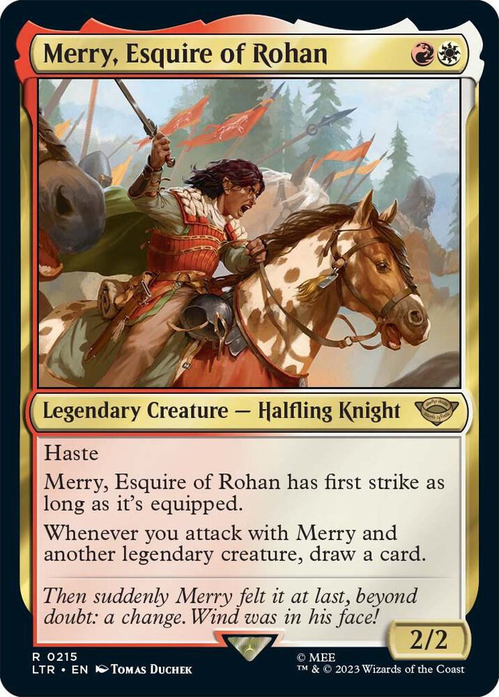 Merry, Esquire of Rohan - 215 Normal - Universes Beyond: The Lord of the Rings: Tales of Middle-earth