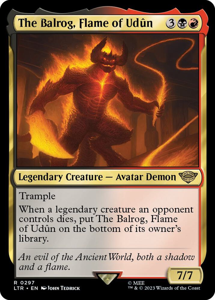 The Balrog, Flame of Udun - 297 Normal - Universes Beyond: The Lord of the Rings: Tales of Middle-earth