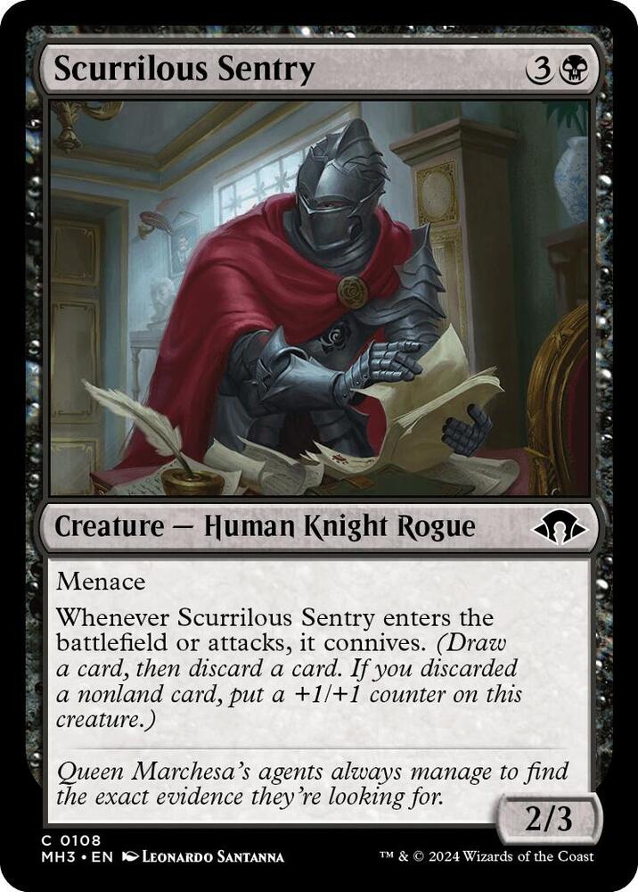Scurrilous Sentry - 108 Normal - Modern Horizons 3