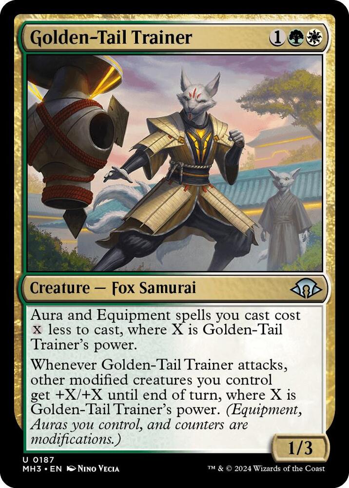 Golden-Tail Trainer - 187 Normal - Modern Horizons 3