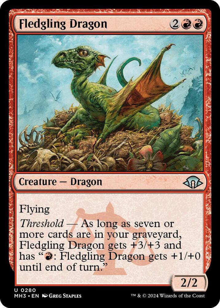 Fledgling Dragon - 280 Normal - Modern Horizons 3