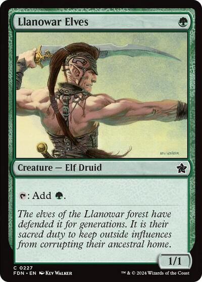 Llanowar Elves - 227 Normal - Foundations