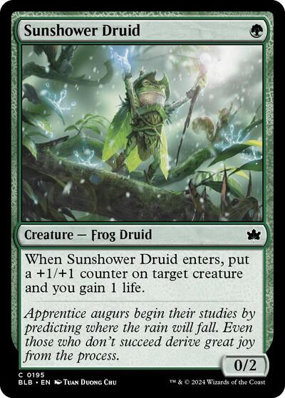 Sunshower Druid - 195 - Bloomburrow