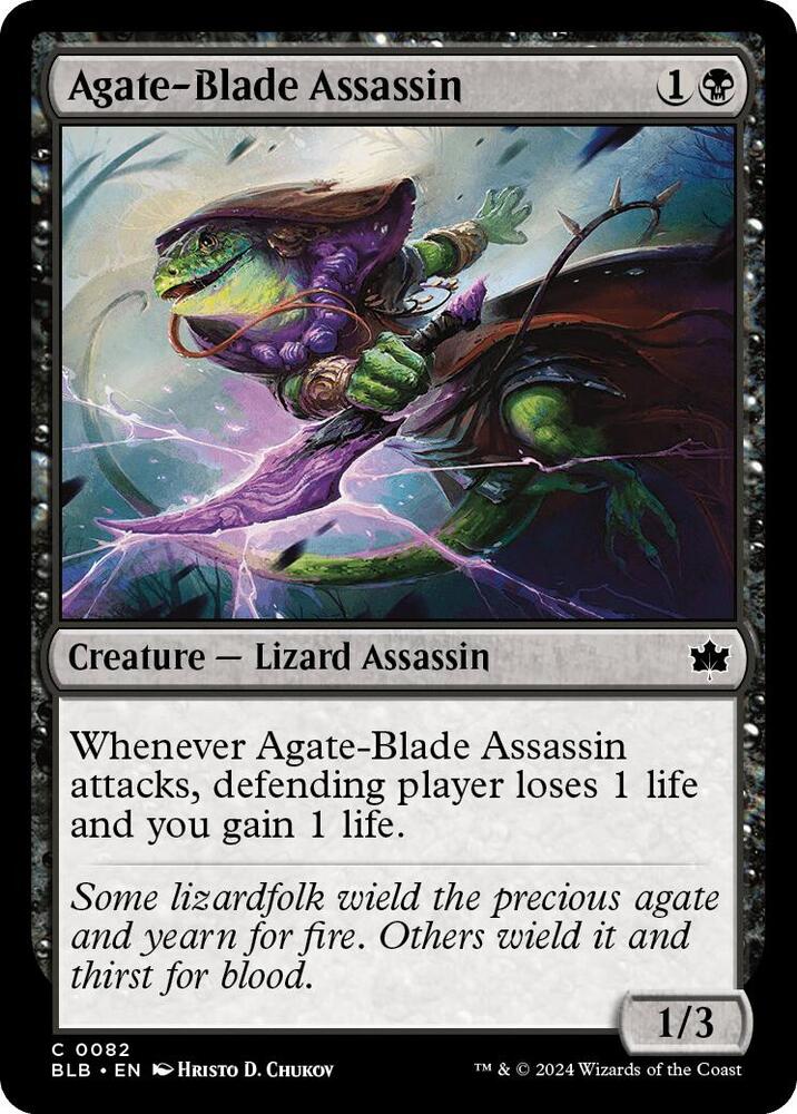 Agate-Blade Assassin - 82 Foil - Bloomburrow