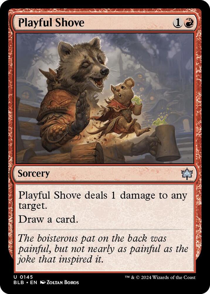 Playful Shove - 145 Normal - Bloomburrow