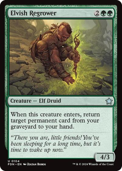 Elvish Regrower - 104 Normal - Foundations
