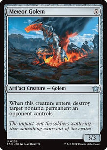 Meteor Golem - 256 Foil - Foundations