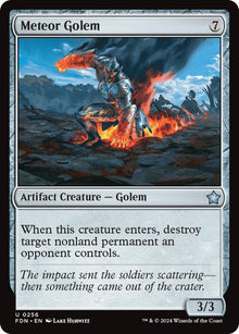 Meteor Golem - 256 Foil - Foundations