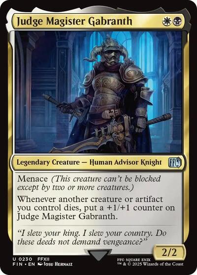 Judge Magister Gabranth - 230 Normal - FINAL FANTASY