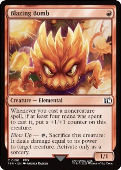 Blazing Bomb - 130 Foil - FINAL FANTASY