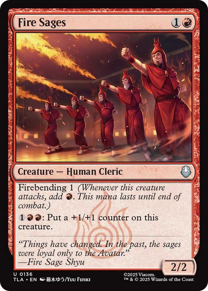 Fire Sages - 136 Normal - Avatar: The Last Airbender