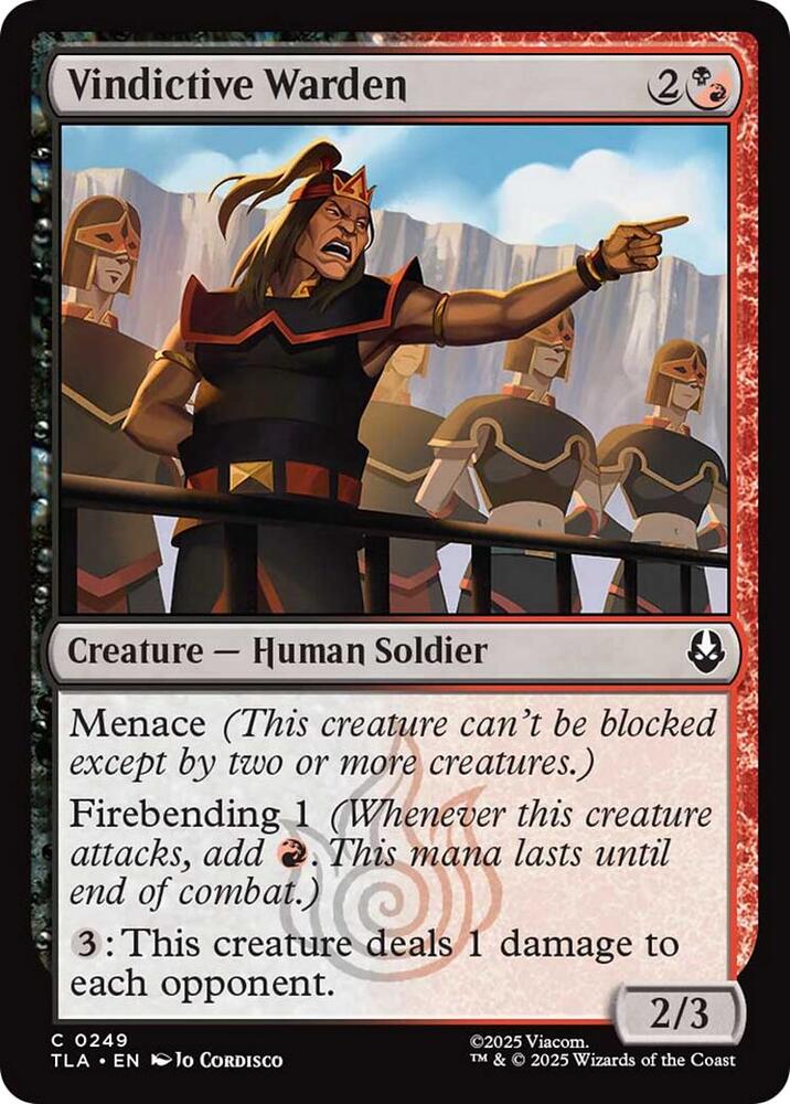 Vindictive Warden - 249 Normal - Avatar: The Last Airbender