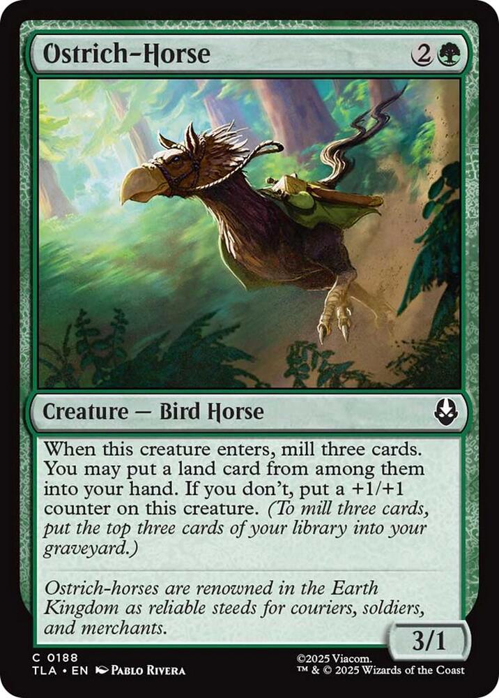 Ostrich-Horse - 188 Normal - Avatar: The Last Airbender